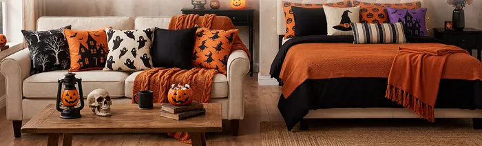 BETU pillow inserts styled for Autumn & Halloween