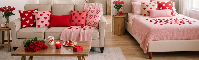 BETU pillow inserts styled for Valentine’s Day